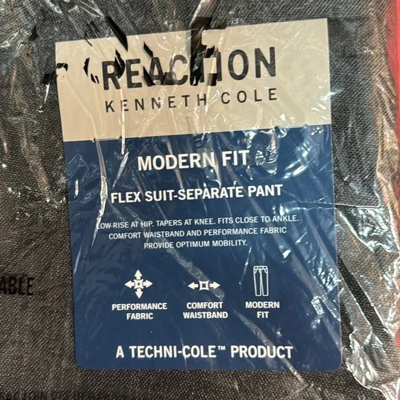 Kenneth Cole Men’s moder fit flex suit separate pants nwt - Picture 5 of 10